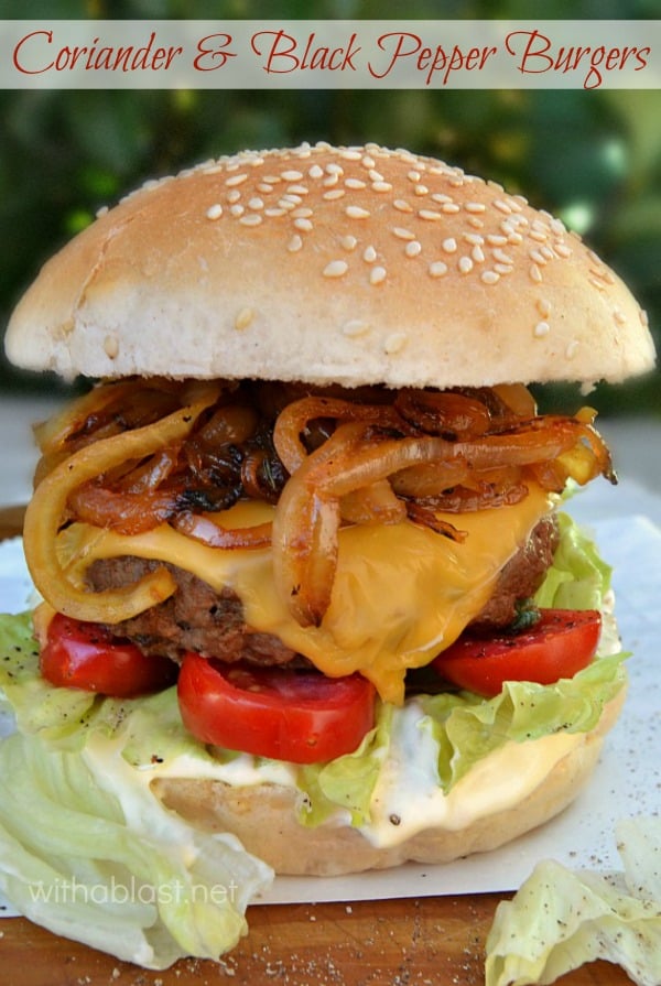 Coriander and Black Pepper Burgers