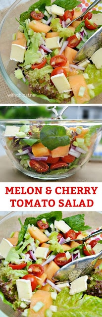 This refreshing Melon based salad comes together in a flash and is kid-friendly too