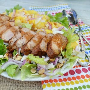 Asian Pork Tenderloin and Pineapple Salad