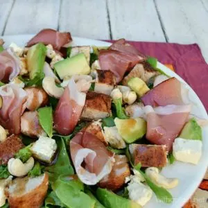 Chicken Parma and Avocado Salad