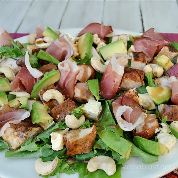 Chicken Parma and Avocado Salad