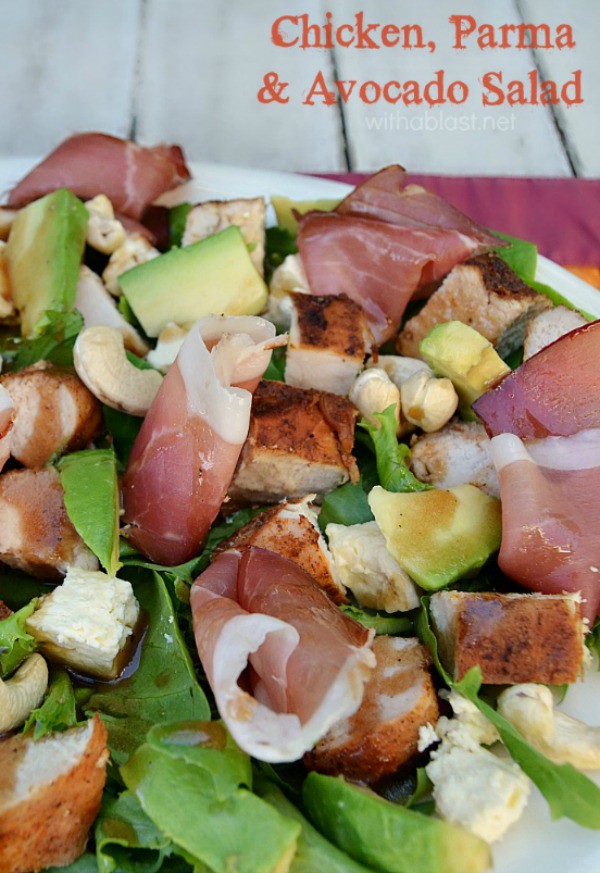 Chicken Parma and Avocado Salad