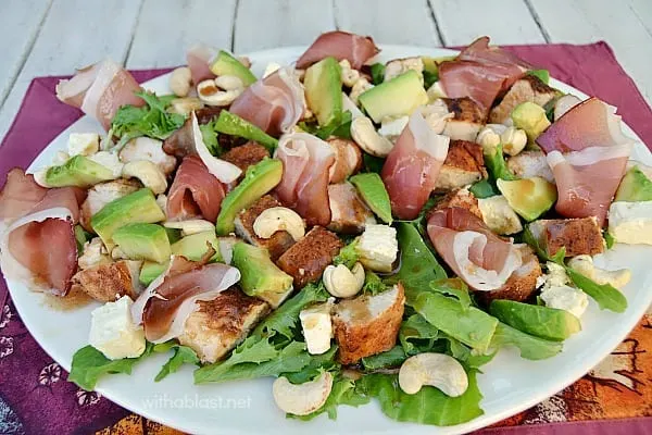 Chicken Parma and Avocado Salad