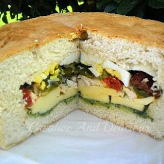 Chicken and Peppers Picnic Loaf