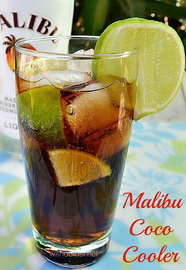 Malibu Coco-Cooler is so refreshing and tropical - Bring the island taste to you with this quick and easy cocktail recipe and celebrate Summer the tropical way !