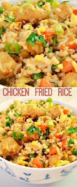 Chicken Fried Rice is perfect for a week night dinner. And if you already have leftover Rice on hand, this dish will be done and on the table in minutes