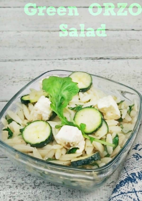 Green Orzo salad