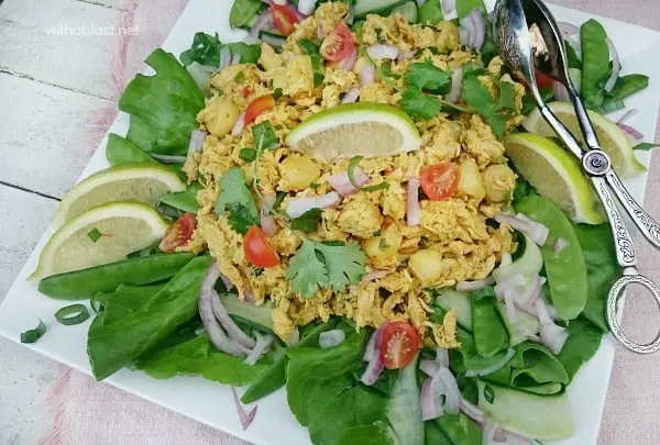 This Singapore-Style Chicken Salad is packed with flavor as well as nutrition and is ideal to serve as a light dinner or lunch This Singapore-Style Chicken Salad is packed with flavor as well as nutrition and is ideal to serve as a light dinner or lunch