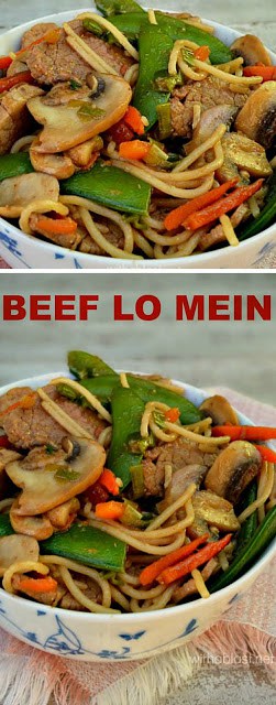 Only 20 minutes ! No need to order take-outs ~ Beef Lo Mein is the perfect Spring dinner
