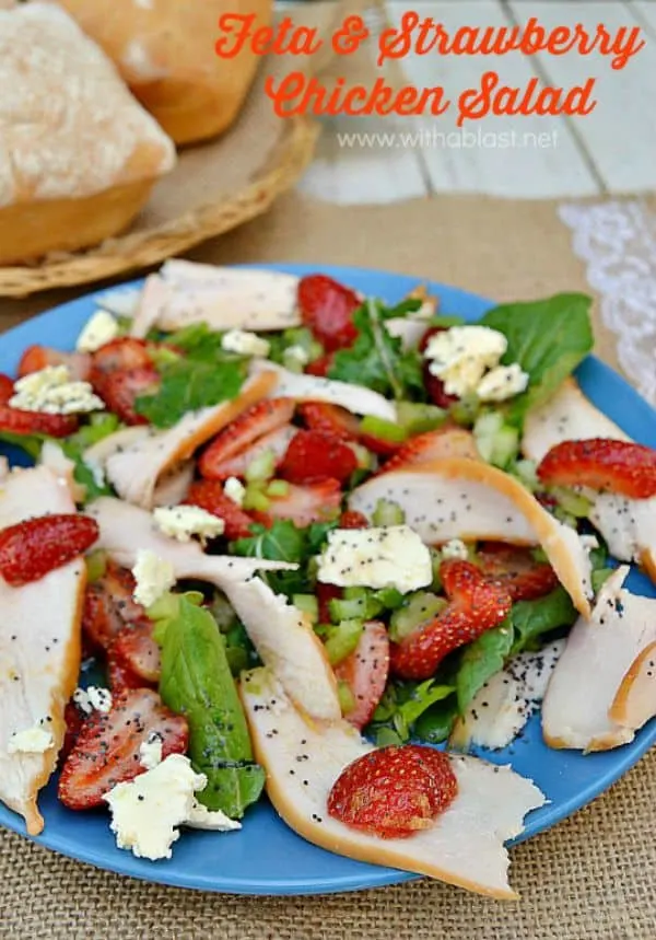 Feta and Strawberry Chicken Salad