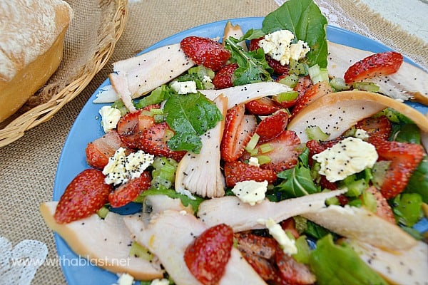 Feta and Strawberry Chicken Salad