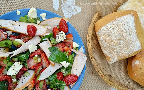 Feta and Strawberry Chicken Salad