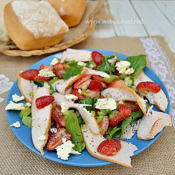 Feta and Strawberry Chicken Salad