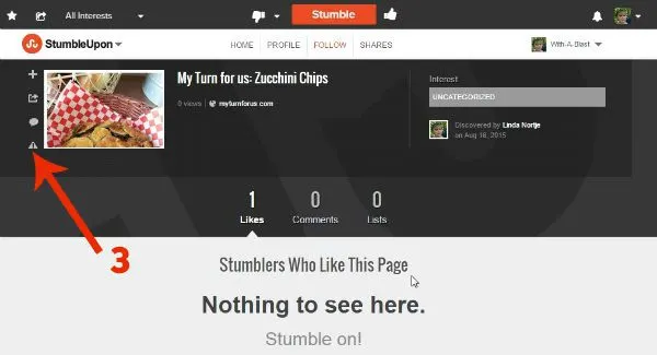 Fix An Incorrect Category On StumbleUpon