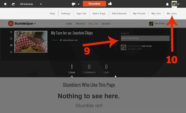 Fix An Incorrect Category On StumbleUpon