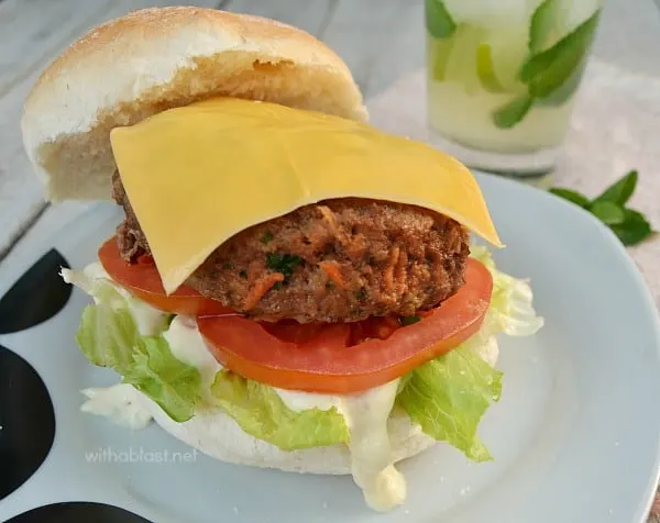 No need to smother these Juicy Burgers in sauces ! All the flavor and juiciness is in the patty {healthier alternatives given as well!} Juicy Burgers