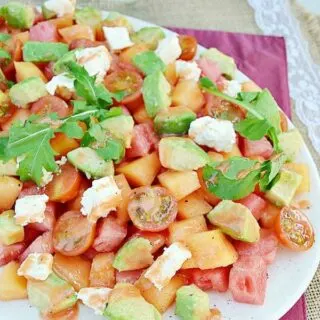 Mixed Melon and Avocado Salad