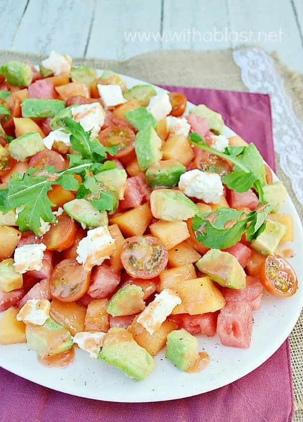 Mixed Melon and Avocado Salad