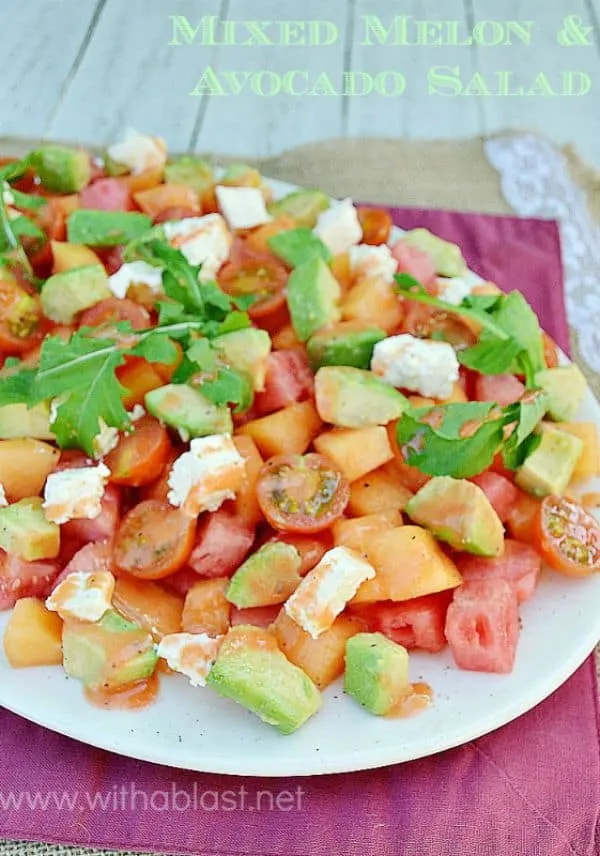 Mixed Melon and Avocado Salad