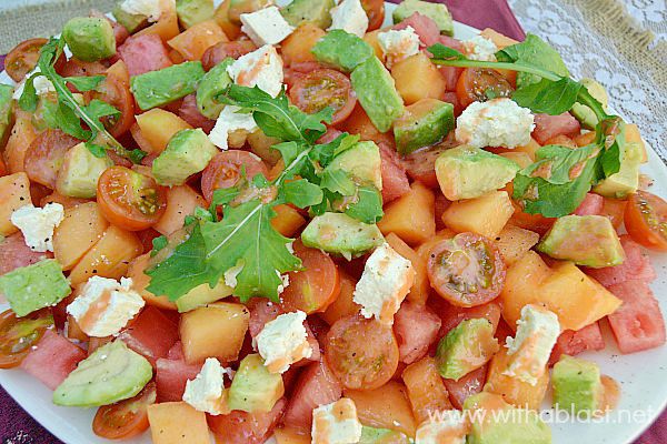 Mixed Melon and Avocado Salad