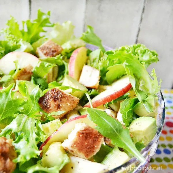 Pasta Chicken and Avocado Salad