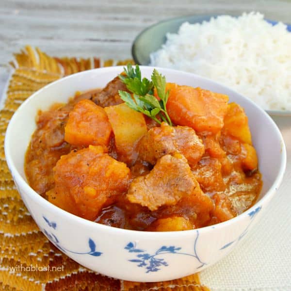 Beef and Pumpkin Stew With A Blast