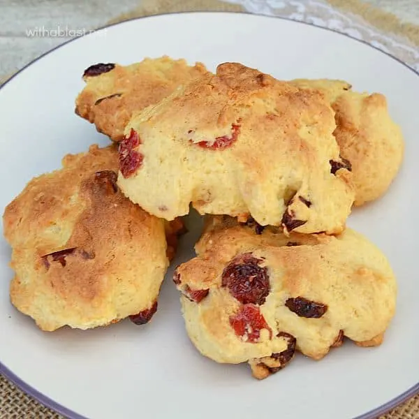 Cranberry Rock Cakes have a super soft center, with a hard, textured outer - ideal with your morning coffee, mid morning treat or a lunchbox treat