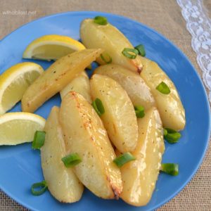 Sticky Lemon Roasted Potatoes