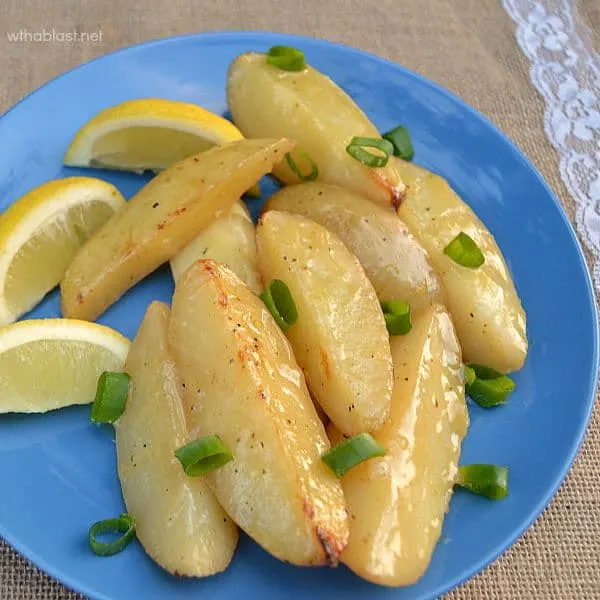 Sticky Lemon Roasted Potatoes 