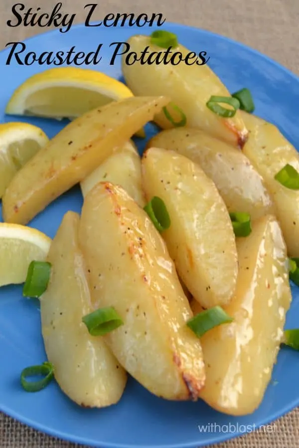 Sticky Lemon Roasted Potatoes 