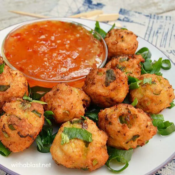 Thai Chicken Nuggets are the perfect snack or appetizer and ready in minutes ! 
