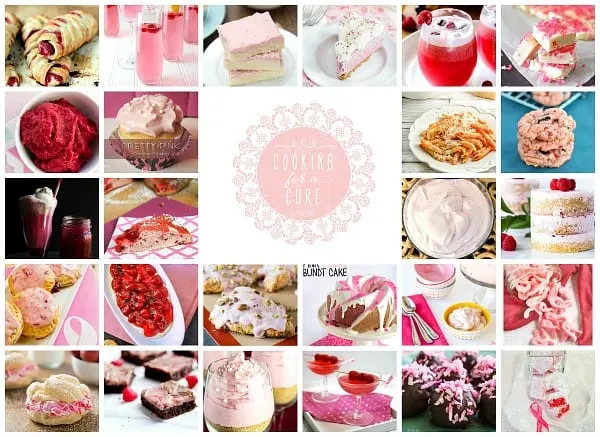 These pink recipes were made with love and honor of Breast Cancer Awareness Month- sweet treats, cold drinks and some savory dishes #BreastCancerAwarenessMonth
