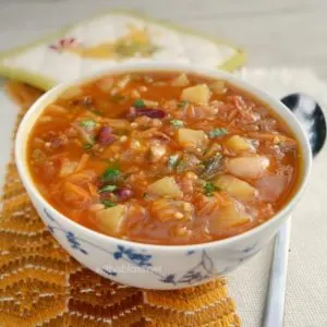 Mexican Bean and Tomato Soup