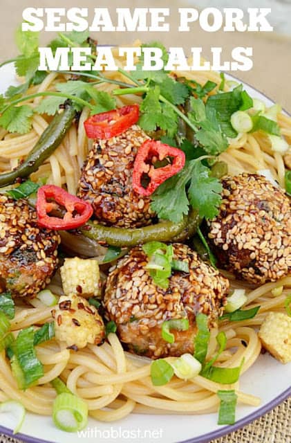 Sesame Pork Meatballs 