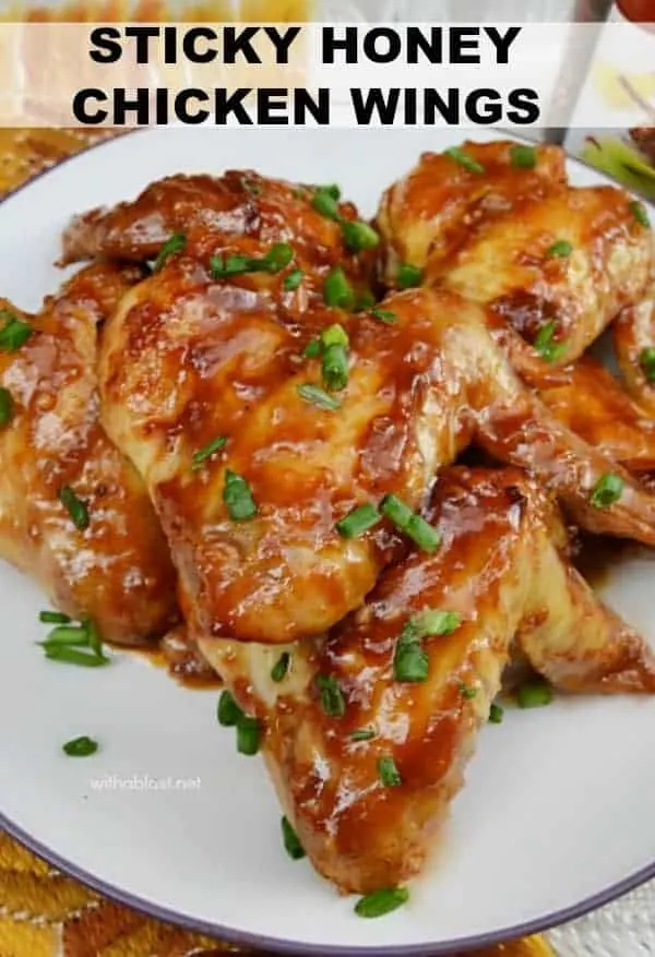 Sticky Honey Chicken Wings