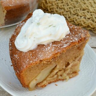 Cinnamon Pear Pancake Cake