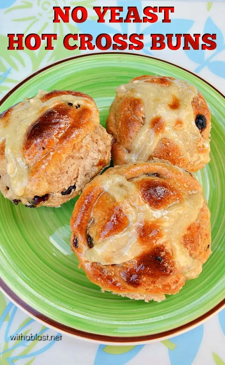 No Yeast Hot Cross Buns