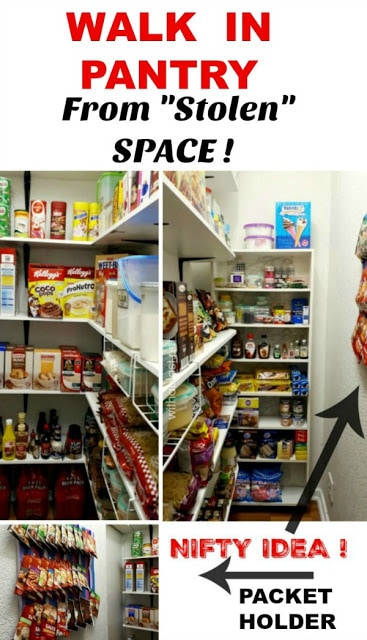 Walk In Pantry From “Stolen” Space