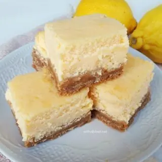 Light Lemon Cheesecake Bars