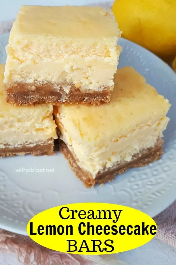 Light Lemon Cheesecake Bars