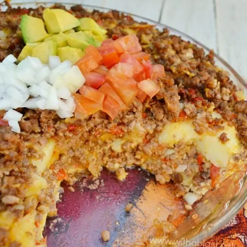 Cheesy Ground Beef and Potato Casserole