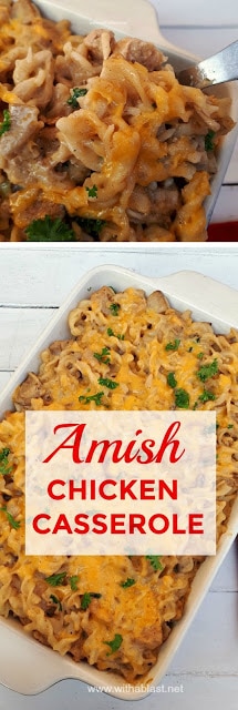 You have to try this Amish Chicken Casserole ! Economical and delicious (as all Amish recipes tend to be !)