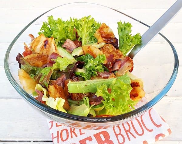 Pineapple Honey-Bacon and Avocado Salad 