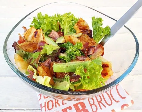 Pineapple Honey-Bacon and Avocado Salad with a light Lemon Mustard dressing is the perfect side salad and can also be served as an appetizer. Pineapple Honey-Bacon and Avocado Salad