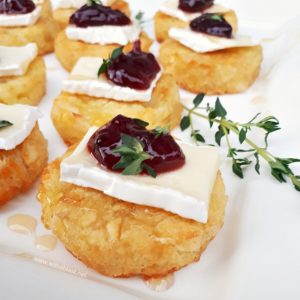 Brie and Sour Cherry Rosti