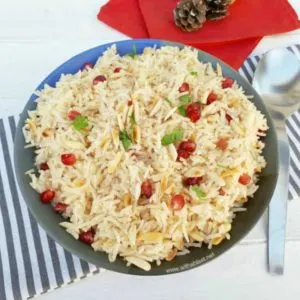 Pomegranate Almond Rice (Christmas Rice)