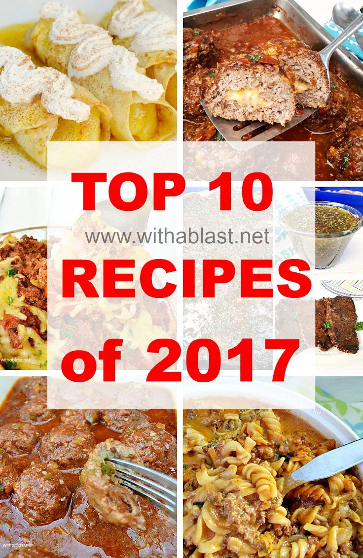 Top 10 Recipes most read in 2017 !