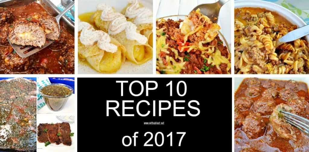 Top 10 most read recipes in 2017 !