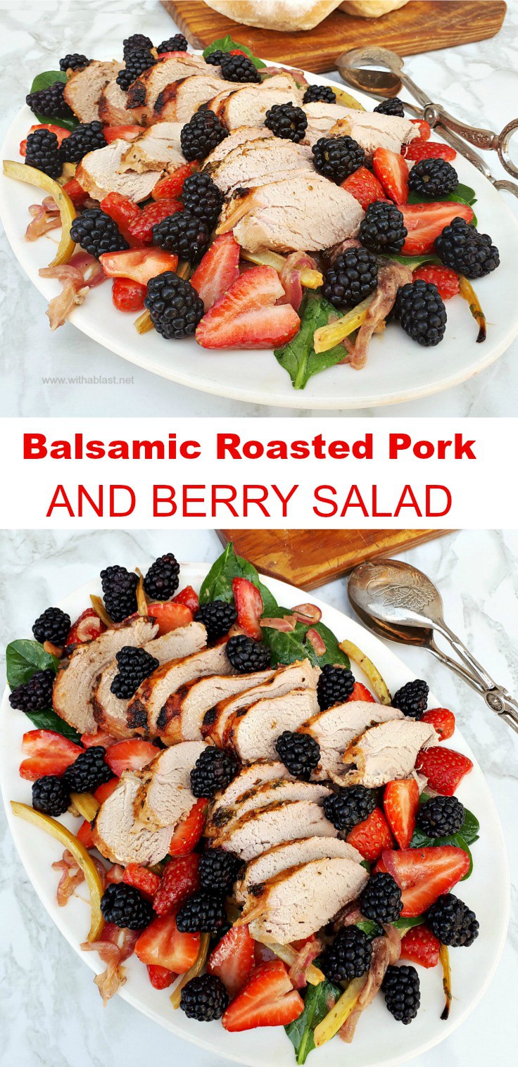 Balsamic Roasted Pork And Berry Salad