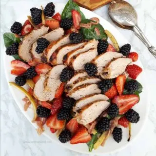 Balsamic Roasted Pork And Berry Salad